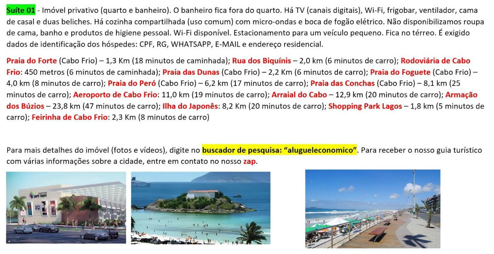Cabo Frio - Suites - Jardim Flamboyant - Aluguel Economico Ngoại thất bức ảnh